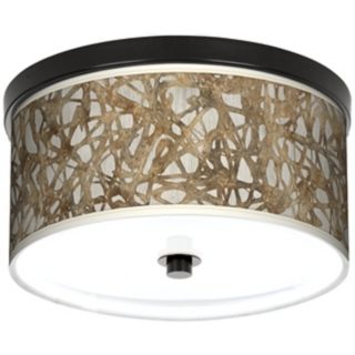 Organic Nest 10 1/4" Wide CFL Bronze Ceiling Light   #K2833 T5791