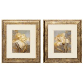 Teal Radiance I and II 19" Wide Framed Wall Art   #P2273