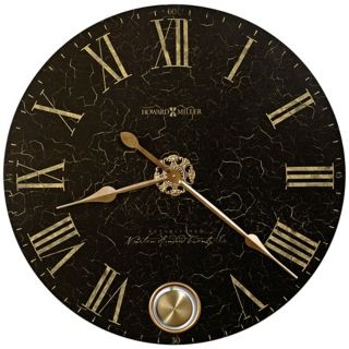 Howard Miller 32" Wide London Night Aged Dial Clock   #X6066