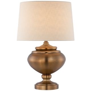 27"H Brass Finish Large Pot  Table Lamp   #T3837