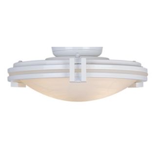 White and Alabaster Pull Chain Ceiling Fan Light Kit   #81847