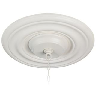 White 12" Wide Ceiling Medallion   #37590