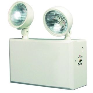 White 2 Head 6V 100W Emergency Light   #43180