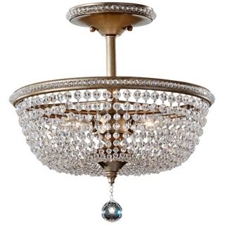 Murray Feiss Dutchess 15 1/2" Wide Silver Ceiling Light   #X2324