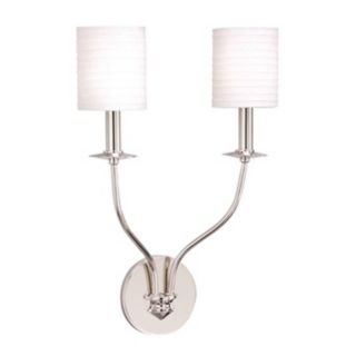 Sheffield Polished Nickel 12" Wide Wall Sconce   #41225