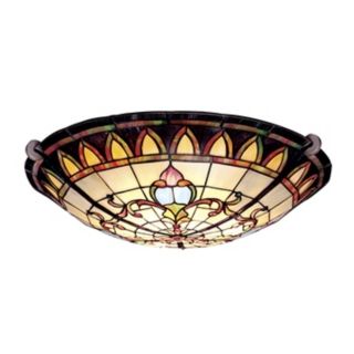 Artichoke Leaf 19" Wide Tiffany Ceiling Light   #97528