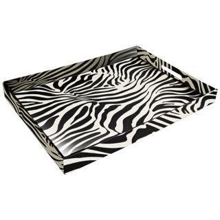 Zebra Faux Leather Tray   #V3510