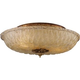 Providence Antique Gold 15" Wide Ceiling Light Fixture   #K2891