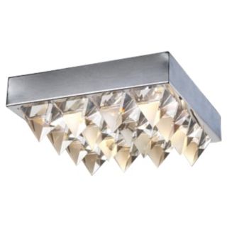 Crystal Row 14" Wide Ceiling Light Fixture   #H3934