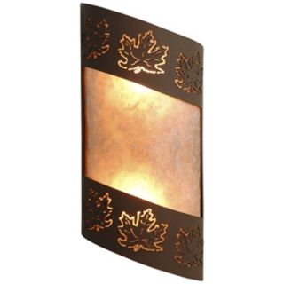 Fargo Collection Maple Leaf 14" High Wall Sconce   #J0456