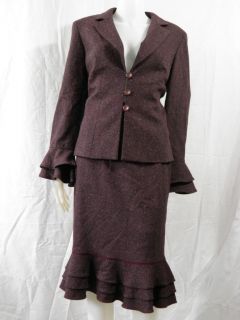 Juliana Collezione Fish Tail Skirt Suit Sz 8 Very Nice