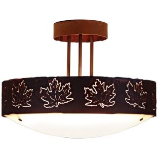 Ridgecrest Collection Maple Leaf 17" Wide Ceiling Light   #J0564