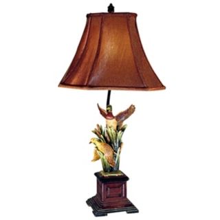 Antique Finish Mallard Duck Table Lamp   #G0593