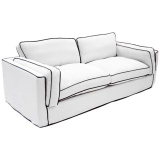 Armen Living South Beach White Sofa   #X2502