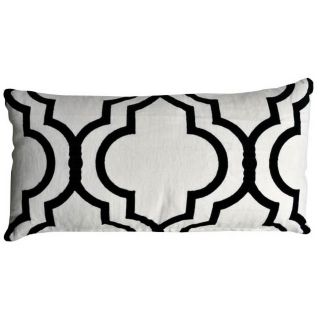 Taza Tuxedo 20" Wide Linen Accent Pillow   #X1754