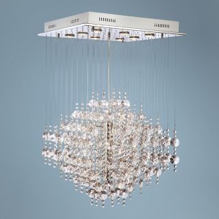 20 watt halogen bulbs. 21 1/2 wide. 37 3/4 maximum hang height. 20