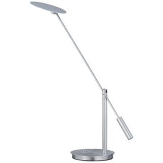 ET2 Eco Task Satin Nickel Flat Head LED Desk Lamp   #V5739