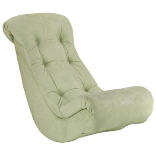 Lime Green Microsuede Kids Banana Rocker Chair   #W7748