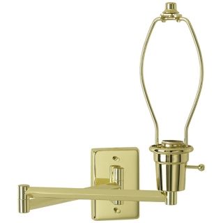 Brass Plug In Swing Arm Wall Lamp Base   #79553