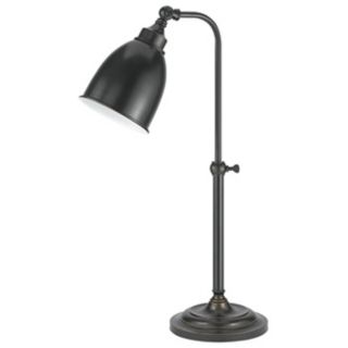 Dark Bronze Metal Adjustable Pole Pharmacy Table Lamp   #P9575