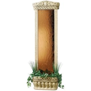 Tempered Mirrored Glass 72" High Watergarden Fountain   #F9045