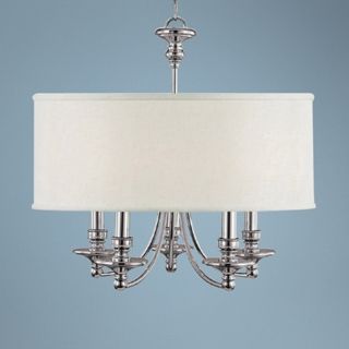 Midtown Collection Polished Nickel 25" Wide Chandelier   #R7635
