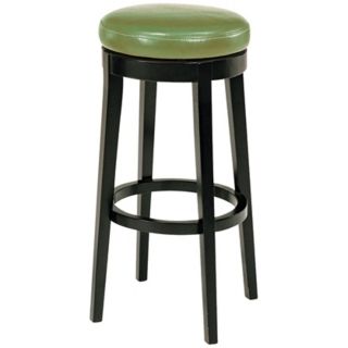 Wasabi Green Leather 26" High Backless Swivel Counter Stool   #J4482