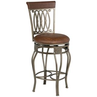 Hillsdale Montello Old Steel Swivel 28" High Counter Stool   #F1739