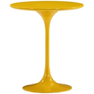 Zuo Wilco Glossy Yellow Side Table   #V9142