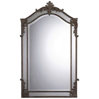 Antique Style 48" High Metal Frame Wall Mirror   #J6372