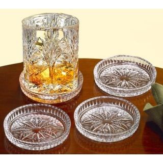 Set of 4 Portico Collection Crystal Coasters   #G5471