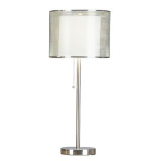Brushed Steel Metal Mesh Table Lamp   #58118