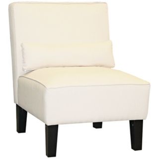 White Twill Armless Chair   #N6086