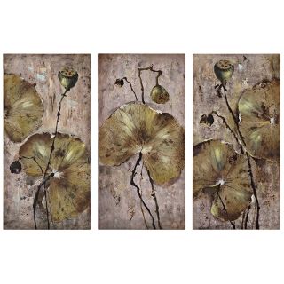 Uttermost Set of 3 Lotus Leaves Wall Art   #J3497