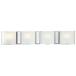 Possini Frosted Glass Bands 26 1/2" Wide Bathroom Wall Light   #P5692