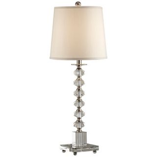 Murray Feiss Stylus Nickel and Crystal Table Lamp   #X6820