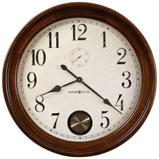 Howard Miller Auburn 32 1/2" Wide Cherry Wood Wall Clock   #X6060