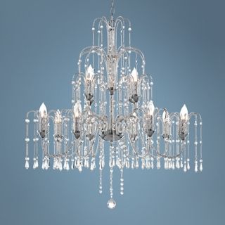 Crystal Rain Collection 33 Wide Large Crystal Chandelier   #R4677