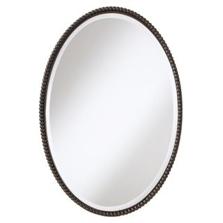 Uttermost Sherise Bronze Beaded Oval  32" High Wall Mirror   #15020