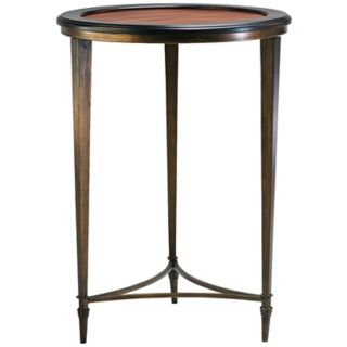 Ebony and Mahogany 28 1/2" High Paloma Side Table   #R1399