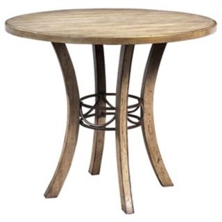 Hillsdale Charleston Round Wood Counter Height Dining Table   #V9881