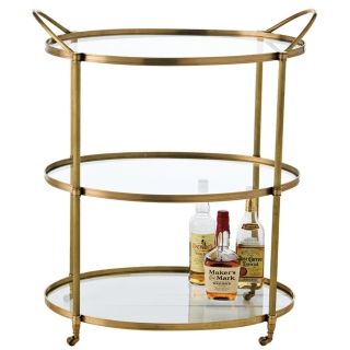 Connaught Antique Bronze Bar Cart   #F7917