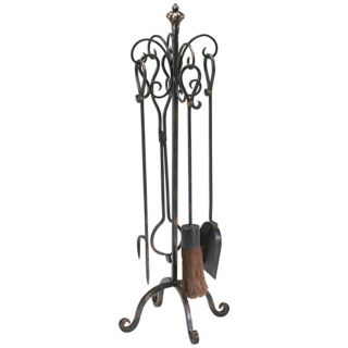 Scroll Hearth Stand and Tools   #N3849