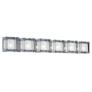 Nice Cube Frosted Glass 40 1/2" Wide ADA Bathroom Light   #H4263