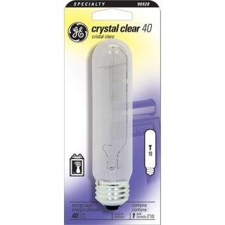 GE 40 Watt T10 Bulb   Medium Base Clear   #90928