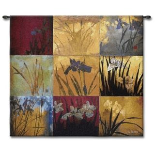 Patchwork Iris 53" Square Wall Tapestry   #J8657