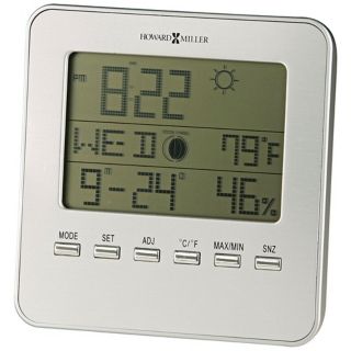 Howard Miller Weather View 5" High Alarm Clock   #R5049