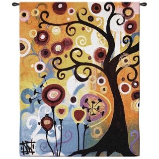 June Tree 53" High Wall Hanging Tapestry   #J8986