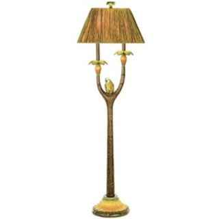 Double Arm Tropical Floor Lamp   #76426