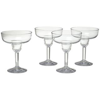 Set of 4 Clear 16oz Grande Margarita Glasses   #W4877